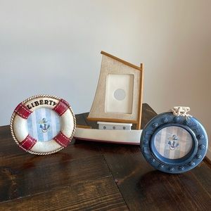 Nautical Picture Frames Set of 3